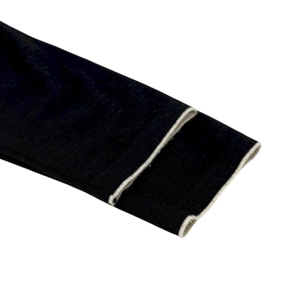 CHANEL Sport Vintage 06A CC Mark Logo Knit Cardigan #46 Black White [106364] - Picture 9 of 12